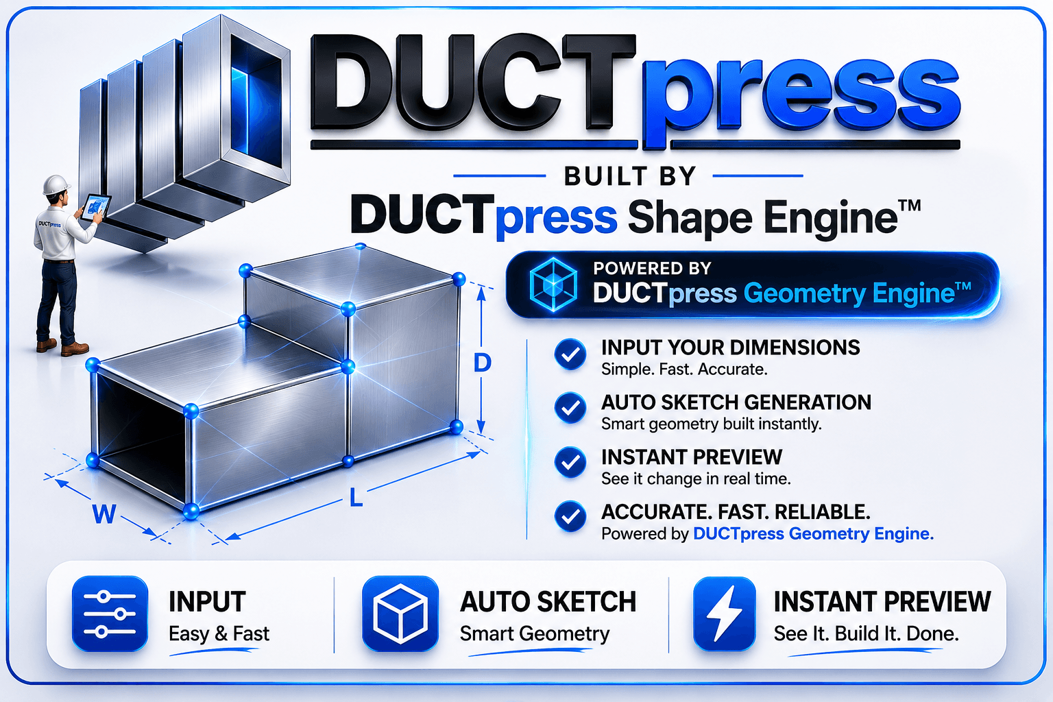 DUCTpress Geometry Engine